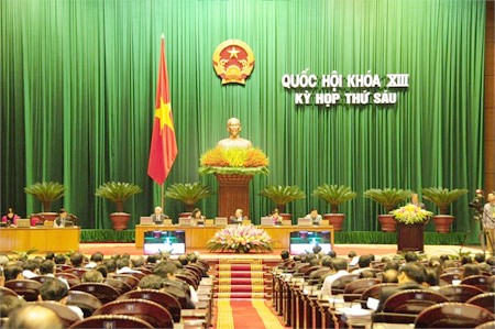 Quang cảnh kỳ họp thứ 6 Quốc hội khóa XIII